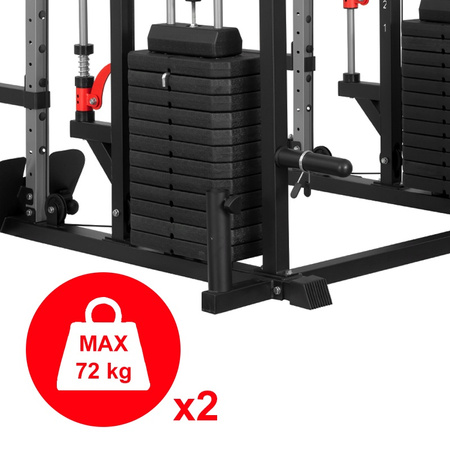 ATLAS DO ĆWICZEŃ SUWNICA SMITHA DOMOWY TRENINGOWY WIELOFUNKCYJNY LS03 144KG