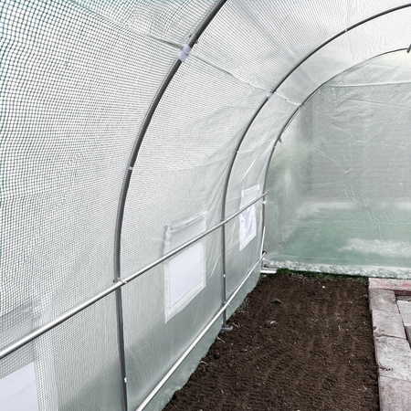 TUNEL OGRODOWY FOLIOWY SZKLARNIA 10m2 TF04W 4x2,5m BIAŁY SOLIDNY