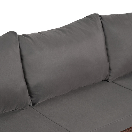 ZESTAW MEBLE OGRODOWE RATTANOWE VOLTA 4 OSOBOWE BRĄZOWY