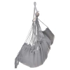 FOTEL OGRODOWY WISZĄCY KRZESŁO BRAZYLIJSKIE HAMAK HUŚTAWKA JULIA SZARY