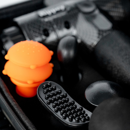 PISTOLET DO MASAŻU MOCNY MASAŻER DO PLECÓW CIAŁA MASSAGE GUN 100W + 8 KOŃCÓWEK TP02