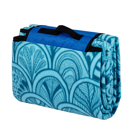 KOC PIKNIKOWY WODOODPORNY MATA PLAŻOWA Z IZOLACJĄ SANDY 1A NIEBIESKI 2x2