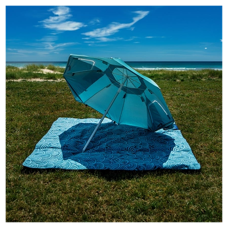 PARASOL PLAŻOWY OGRODOWY BALKONOWY TRITON 1A NIEBIESKI 180 CM