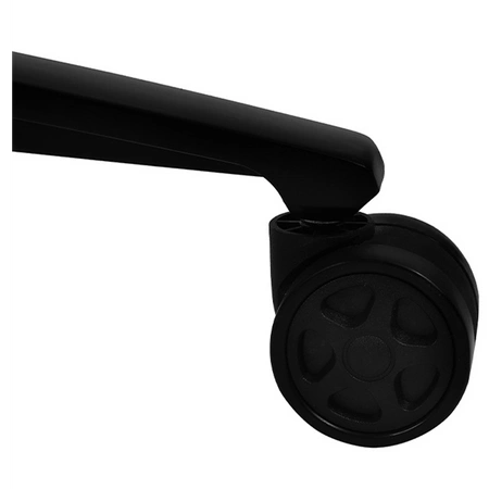 FOTEL GAMINGOWY BIUROWY OBROTOWY SONIC CZARNY SKÓRA PU