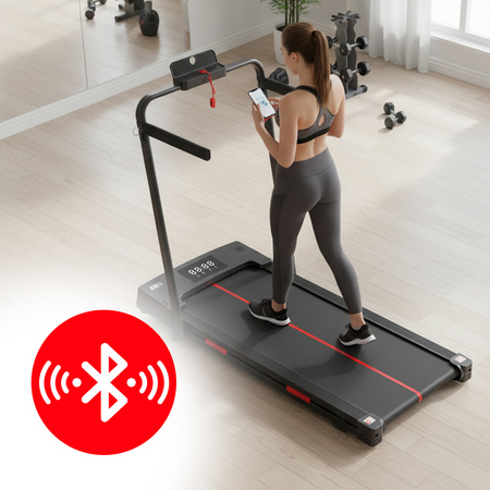 BIEŻNIA ELEKTRYCZNA TRENINGOWA DOMOWA RUN 1-12 KM/H 120 KG 230 V BLUETOOTH