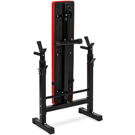 ŁAWKA DO ĆWICZEŃ POD SZTANGĘ REGULOWANA DIPY ASEKURACJA SKŁADANA SKOŚNA