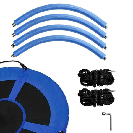 HUŚTAWKA OGRODOWA PODWÓJNA SIMBA BOCIANIE GNIAZDO ZE STELAŻEM DLA DZIECI