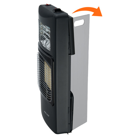 PIECYK GAZOWO-ELEKTRYCZNY DOMOWY GRZEJNIK FARELKA NA BUTLĘ REDUKTOR 4200W