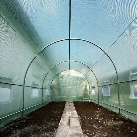 TUNEL OGRODOWY FOLIOWY SZKLARNIA 10m2 TF04G 4x2,5m ZIELONY SOLIDNY