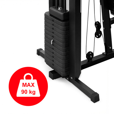 ATLAS DO ĆWICZEŃ WIELOSTANOWISKOWY TRENINGOWY SIŁOWNIA DOMOWA LS01 90KG