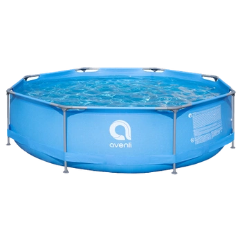 BASEN STELAŻOWY OGRODOWY OKRĄGŁY AVENLI PRAIA Z POMPĄ 300x76 CM POKRYWA ZESTAW