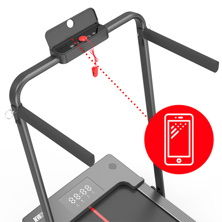 BIEŻNIA ELEKTRYCZNA TRENINGOWA DOMOWA RUN 1-12 KM/H 120 KG 230 V BLUETOOTH