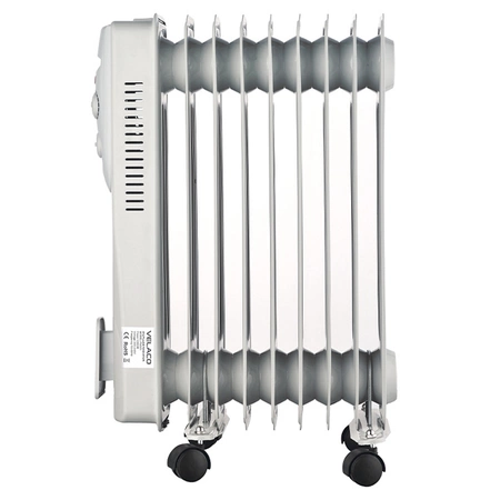 GRZEJNIK OLEJOWY ELEKTRYCZNY 9 ŻEBER TERMOSTAT MERAPI 2000 W