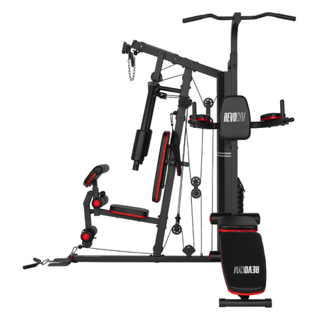 ATLAS DO ĆWICZEŃ WIELOSTANOWISKOWY TRENINGOWY SIŁOWNIA DOMOWA LS09 90KG