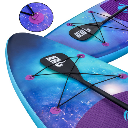 DESKA SUP MOON-BAY DO PŁYWANIA STAND UP PADDLE POMPOWANA 320CM ZESTAW + SIEDZISKO