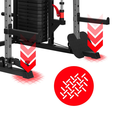 ATLAS DO ĆWICZEŃ SUWNICA SMITHA DOMOWY TRENINGOWY WIELOFUNKCYJNY LS03 144KG