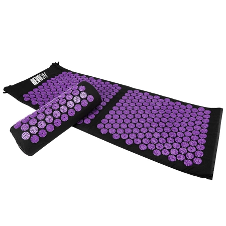 MATA DO AKUPRESURY ZDROWOTNA Z KOLCAMI AKUPRESURA MASAŻ ZESTAW Z PODUSZKĄ