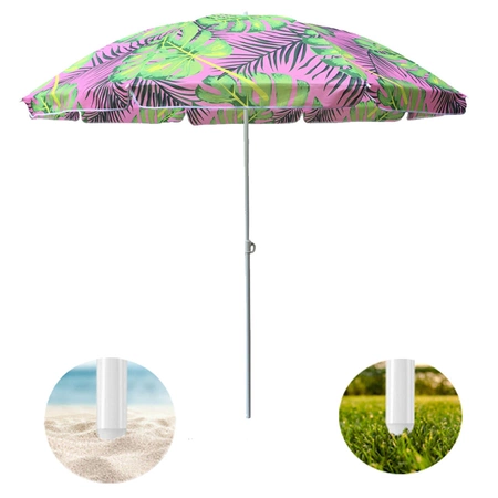 PARASOL PLAŻOWY OGRODOWY BALKONOWY KORAL 1C 180 CM