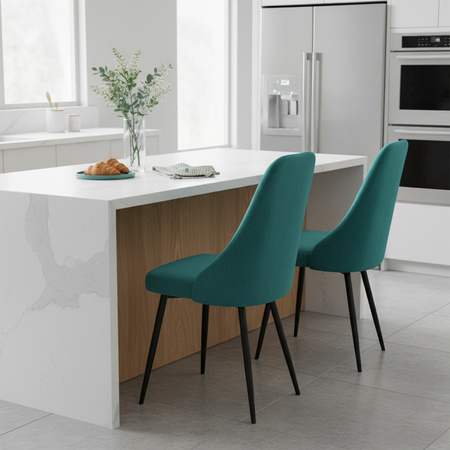 KRZESŁO FOTEL WELUROWY TAPICEROWANY NIKA BUTELKOWA ZIELEŃ NOGI CZARNE