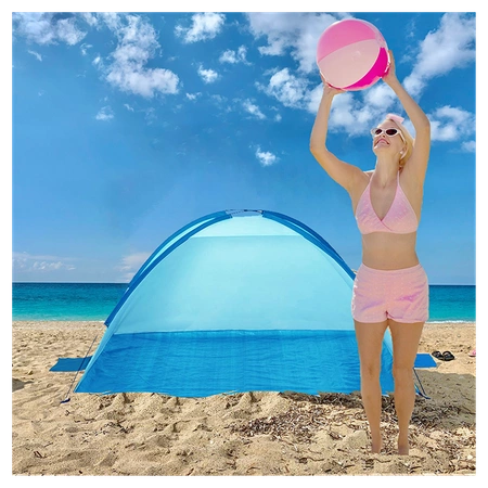 NAMIOT PLAŻOWY OGRODOWY TURYSTYCZNY PARAWAN MORIS NIEBIESKI