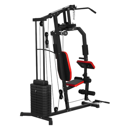 ATLAS DO ĆWICZEŃ WIELOSTANOWISKOWY TRENINGOWY SIŁOWNIA DOMOWA LS04 72KG