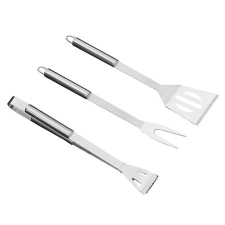 ZESTAW AKCESORIÓW DO GRILA BBQ-A1 ZE STALI NIERDZEWNEJ 3w1 + WALIZKA