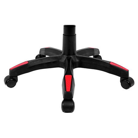 FOTEL GAMINGOWY BIUROWY OBROTOWY ZING-A CZARNO/CZERWONY SKÓRA PU