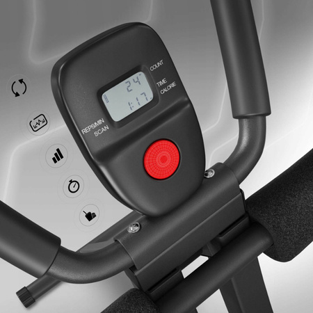 TRENAŻER MIĘŚNI BRZUCHA ŁAWKA DO ĆWICZEŃ SKŁADANY REGULOWANY Z LICZNIKIEM