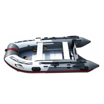 PROFESJONALNY PONTON WĘDKARSKI TURYSTYCZNY BARAKUDA 330 BIAŁO-SZARY