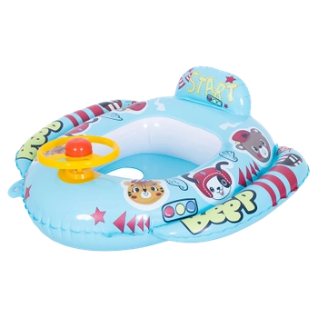 FOTELIK KOŁO POMPOWANE DO PŁYWANIA DLA DZIECI WHEELY-BLUE 73x75 CM