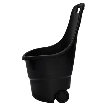 TACZKA OGRODOWA WÓZEK OGRODOWY NA LIŚCIE SKŁADANY TIM-BL CZARNA POLIMEROWA 55 LITRÓW