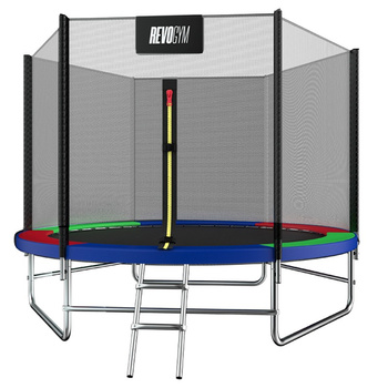 TRAMPOLINA OGRODOWA DLA DZIECI ZUMA 8FT WIELOKOLOROWA 244 CM