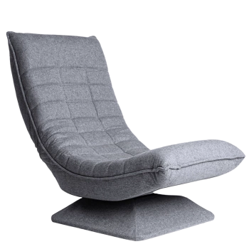 FOTEL ROZKŁADANY WYPOCZYNKOWY ORION OBROTOWY CIEMNOSZARY