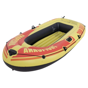 PONTON WĘDKARSKI DMUCHANY DO PŁYWANIA TROPICANA Z WIOSŁAMI 218X110 ZESTAW