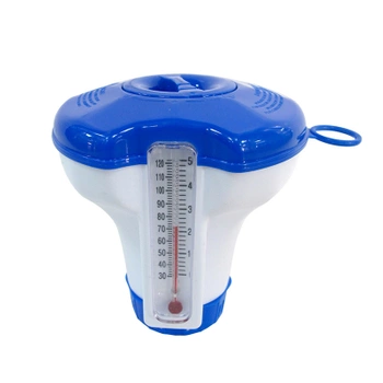 DOZOWNIK DO CHEMI BASENOWEJ CHLORU KOSZYK PŁYWAK NA CHEMIĘ Z TERMOMETREM DIA