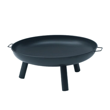 PALENISKO GRILL OGRODOWY WĘGLOWY OGNISKO VL15 CZARNE 80 CM DUŻE XXL