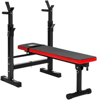 ŁAWKA DO ĆWICZEŃ POD SZTANGĘ REGULOWANA DIPY ASEKURACJA SKŁADANA SKOŚNA