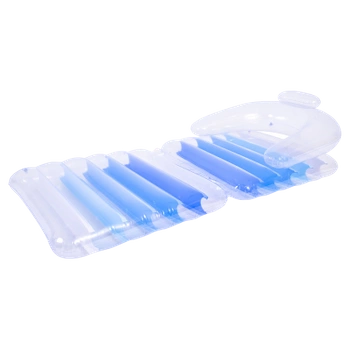 FOTEL MATERAC POMPOWANY DMUCHANY DO PŁYWANIA BASEN SIESTA-BLUE 2w1 180x79