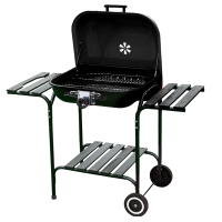 GRILL OGRODOWY WĘGLOWY Z POKRYWĄ VL02 CZARNY