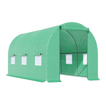 TUNEL OGRODOWY FOLIOWY SZKLARNIA 10m2 TF04G 4x2,5m ZIELONY SOLIDNY