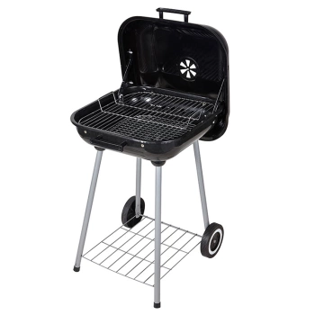 GRILL OGRODOWY WĘGLOWY Z POKRYWĄ VL05 CZARNY