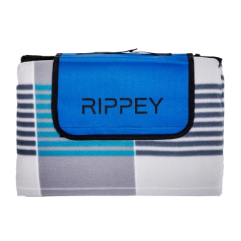 KOC PIKNIKOWY WODOODPORNY MATA PLAŻOWA Z IZOLACJĄ SANDY 1B NIEBIESKA KRATKA 2x2