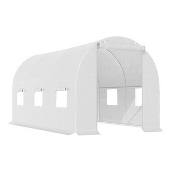 TUNEL OGRODOWY FOLIOWY SZKLARNIA 10m2 TF04W 4x2,5m BIAŁY SOLIDNY