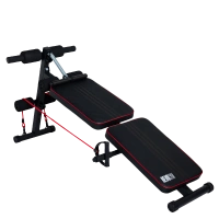 ŁAWKA DO ĆWICZEŃ MIĘŚNI BRZUCHA SKOŚNA REGULOWANA SKŁADANA RP14