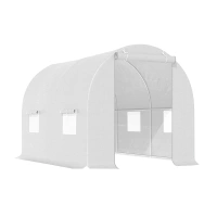 TUNEL OGRODOWY FOLIOWY SZKLARNIA 4m2 TF02W 2x2m BIAŁY SOLIDNY